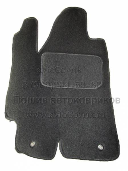 Велюровые коврики в салон Toyota Highlander II (Тойота Хайлендер 2) (3 ряда)